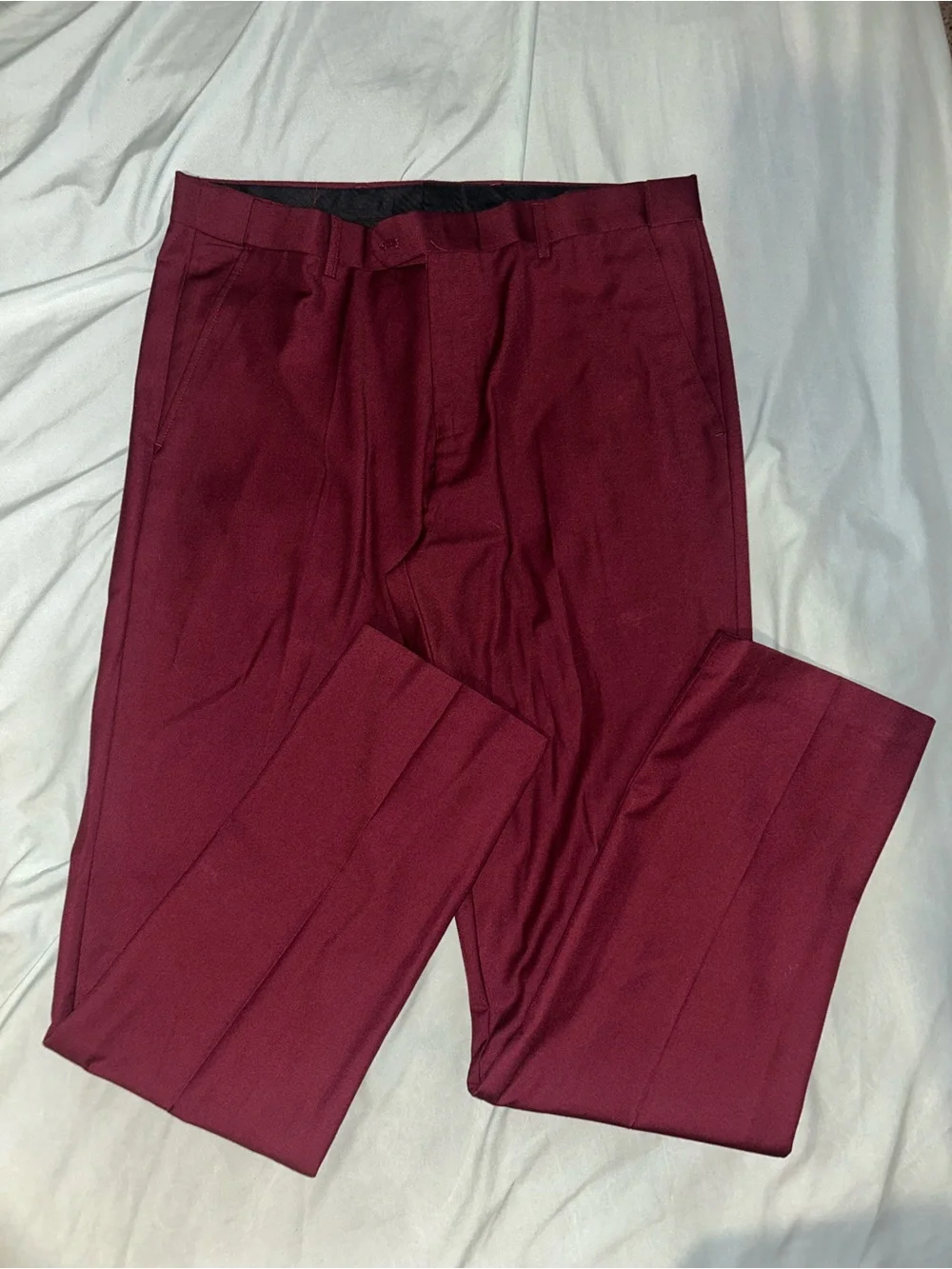 Burgundy two piece suit